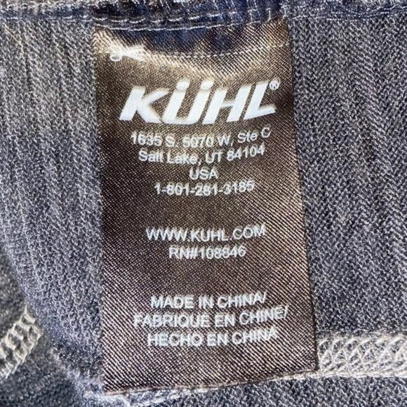 Kuhl Cobalt Gray  Cowl Neck Lea Pullover Sweatshirt Sweater Size Large - Picture 5 of 8